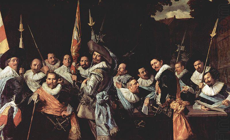 Meeting of the officers of the Kloveniersschutterij in Haarlem., Frans Hals